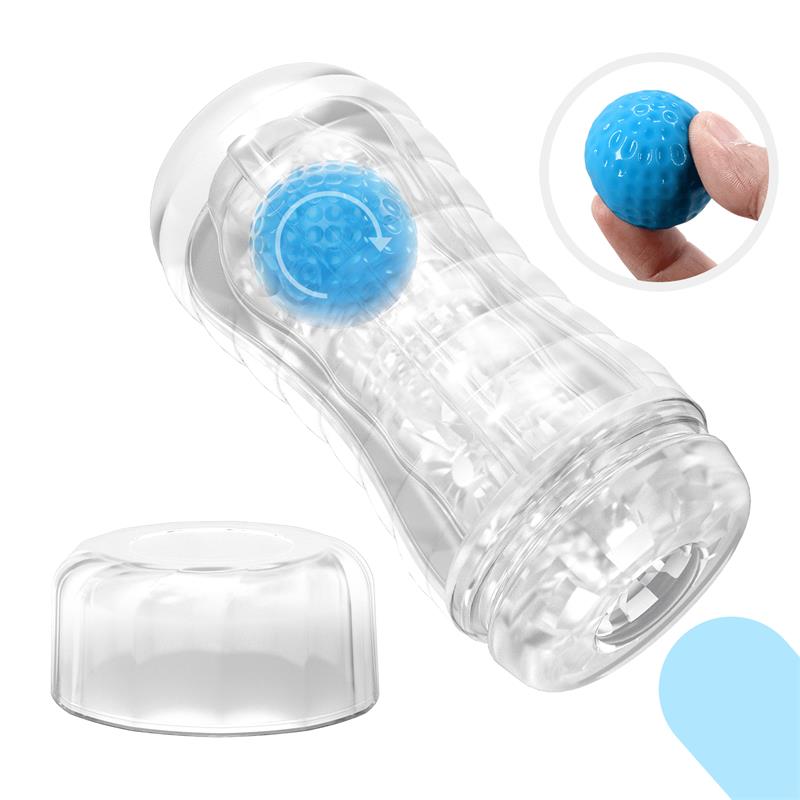 PRETTYLOVE - PLANET BALL-ROLLING MASTURBATOR CUP BLUE