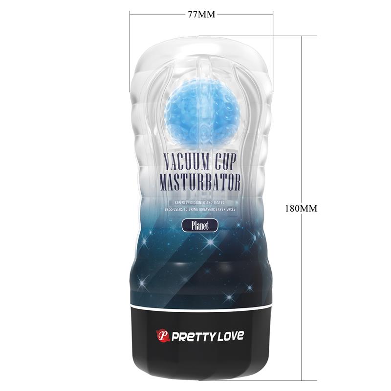 PRETTYLOVE - PLANET BALL-ROLLING MASTURBATOR CUP BLUE