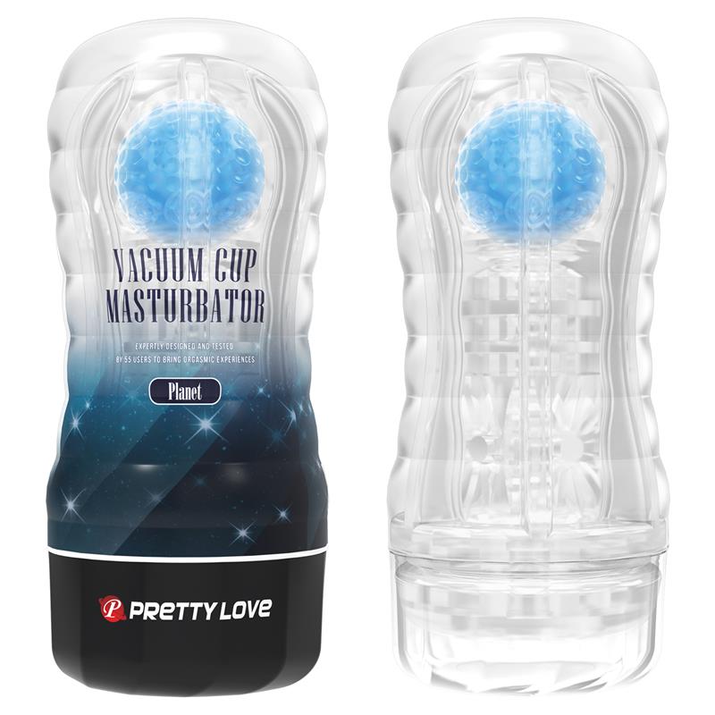 PRETTYLOVE - PLANET BALL-ROLLING MASTURBATOR CUP BLUE