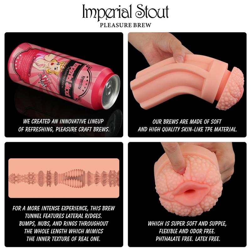 LOVETOY - PLEASURE BREW MASTURBATOR VAGINA IMPERIAL STOUT