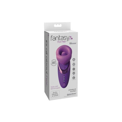 FANTASY FOR HER - PLEASURE SUCKER TONGUE STIMULATOR WITH SUCTION AND VIBRATION