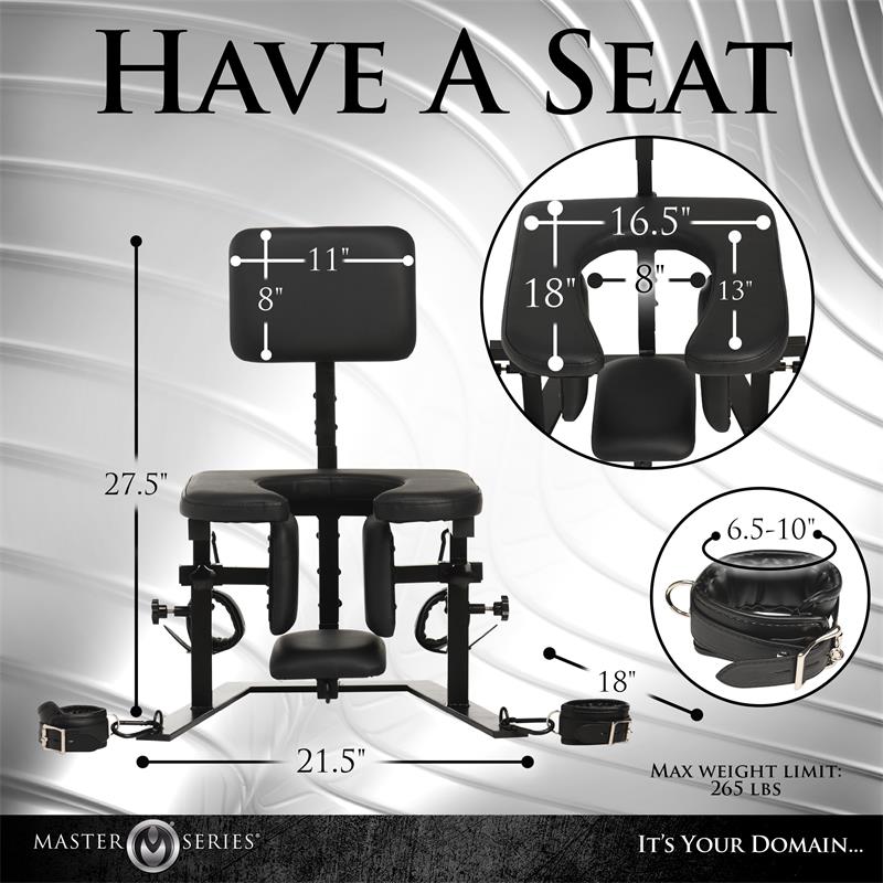MASTER SERIES - PLEASURE THRONE ORAL SEX CHAIR