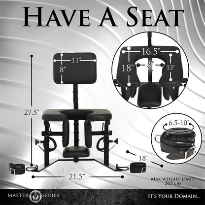 MASTER SERIES - PLEASURE THRONE ORAL SEX CHAIR