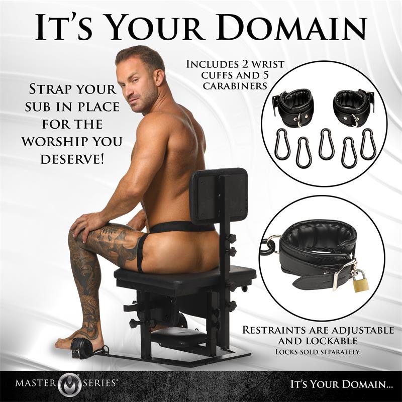 MASTER SERIES - PLEASURE THRONE ORAL SEX CHAIR