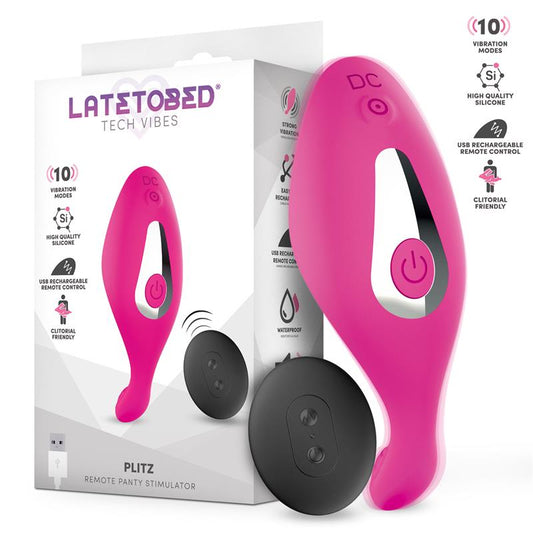 LATETOBED - PLITZ PANTY STIMULATOR WITH REMOTE CONTROL USB
