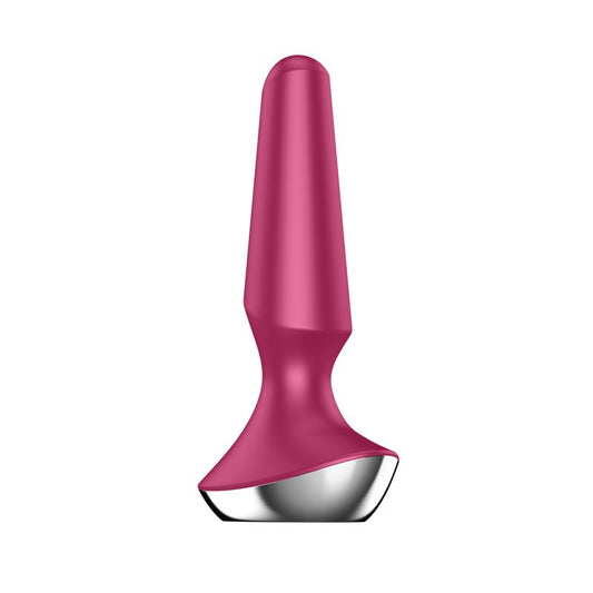 SATISFYER - PLUG-ILICIOUS 2 VIBRATING BUTT PLUG WITH SATISFYER CONNECT APP BERRY