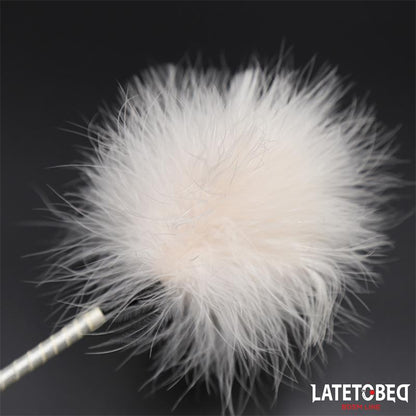 LATETOBED BDSM LINE - BOWKNOT FEATHER TICKLER PADDLE