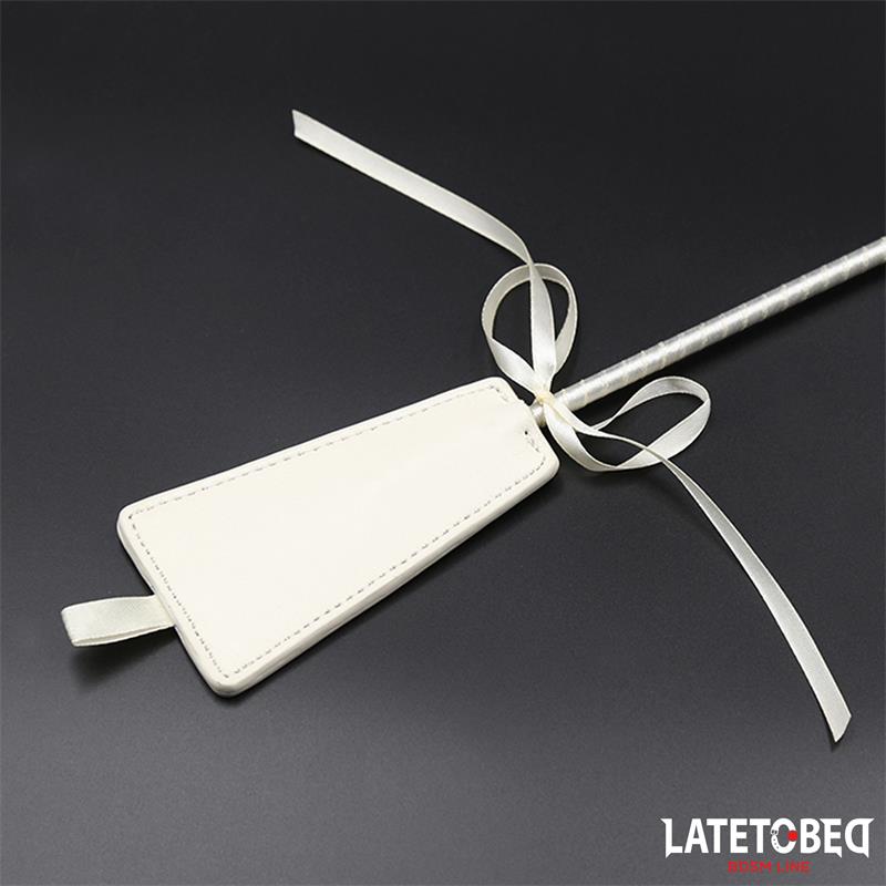 LATETOBED BDSM LINE - BOWKNOT FEATHER TICKLER PADDLE