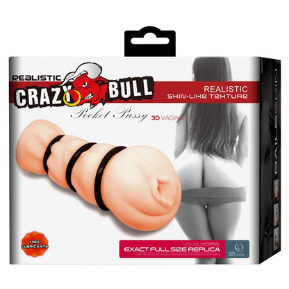CRAZY BULL - POCKET PUSSY 3D VAGINA MASTURBATOR