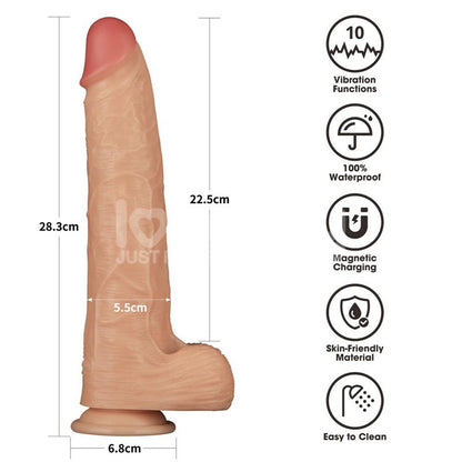 LOVETOY - POWER BASICS DILDO WITH VIBRATION 11