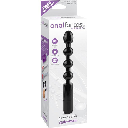 ANAL FANTASY COLLECT. - POWER BEADS WITH VIBRATION BLACK