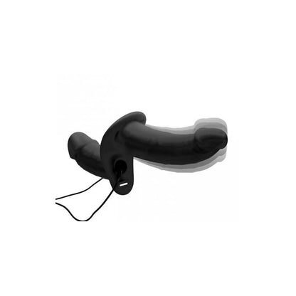STRAP U - POWER PEGGER DOUBLE STRAP-ON VIBRATOR BLACK