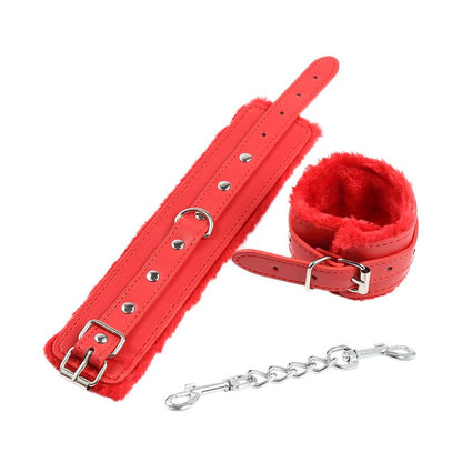LATETOBED BDSM LINE - PREMIUM FUR ADJUSTABLE HANDCUFFS