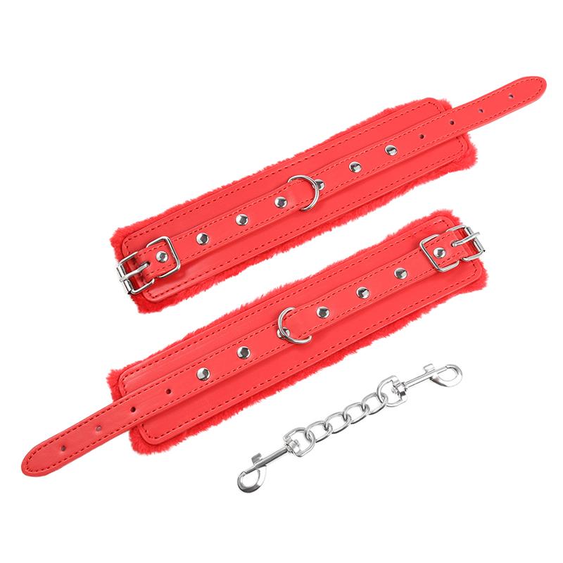 LATETOBED BDSM LINE - PREMIUM FUR ADJUSTABLE HANDCUFFS