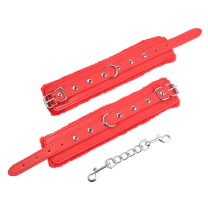 LATETOBED BDSM LINE - PREMIUM FUR ADJUSTABLE HANDCUFFS