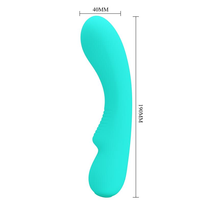 PRETTYLOVE - PRESCOTT VIBRATOR USB SILICONE GREEN