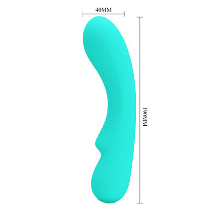 PRETTYLOVE - PRESCOTT VIBRATOR USB SILICONE GREEN