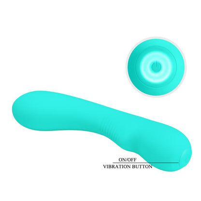 PRETTYLOVE - PRESCOTT VIBRATOR USB SILICONE GREEN