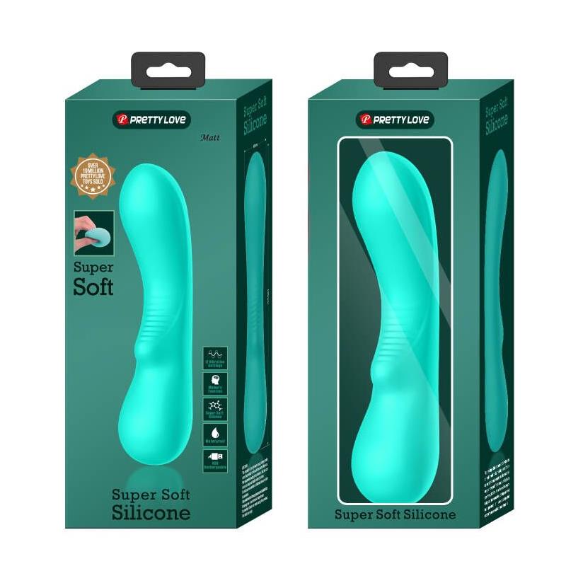 PRETTYLOVE - PRESCOTT VIBRATOR USB SILICONE GREEN