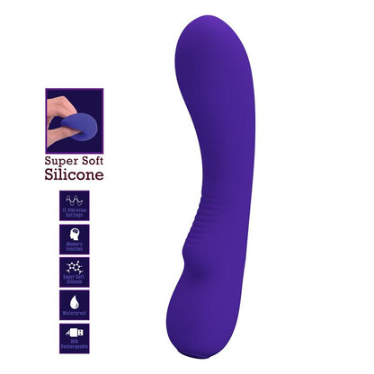 PRETTYLOVE - PRESCOTT VIBRATOR USB SILICONE LILAC