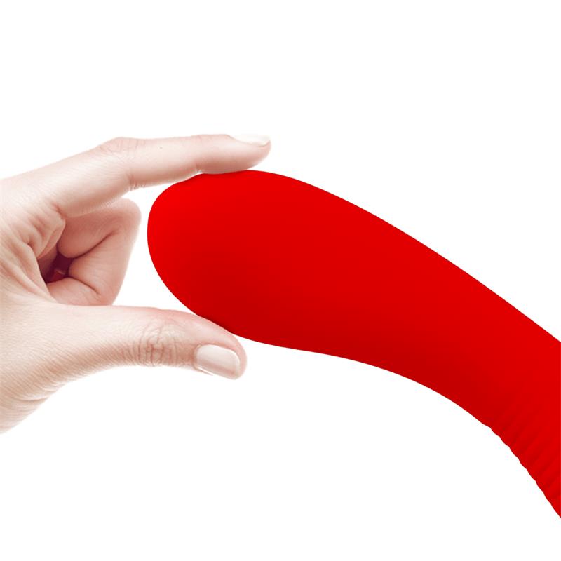 PRETTYLOVE - PRESCOTT VIBRATOR USB SILICONE RED
