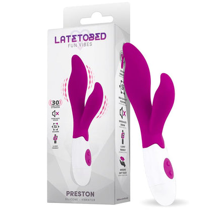 LATETOBED - PRESTON VIBE WITH STIMULATOR SILICONE