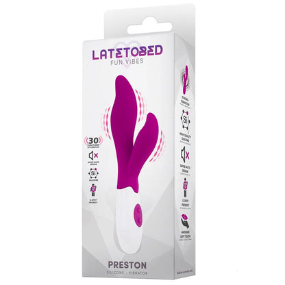 LATETOBED - PRESTON VIBE WITH STIMULATOR SILICONE