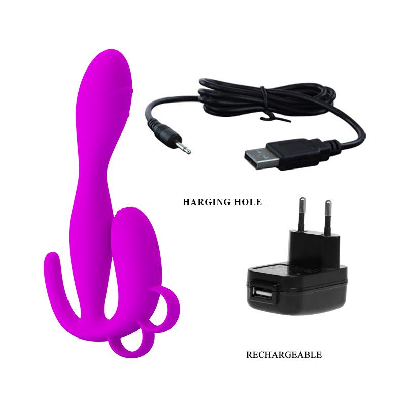 PRETTYLOVE - PRETTY LOVE BUTT PLUG FLOWERY PURPLE
