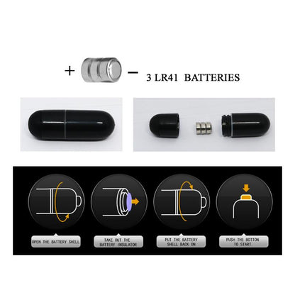 PRETTYLOVE - PRETTY LOVE CAGE WITH VIBRATING BULLET 14 CM BLACK