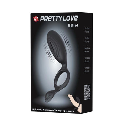 PRETTYLOVE - PRETTY LOVE COCK RING ETHEL BLACK