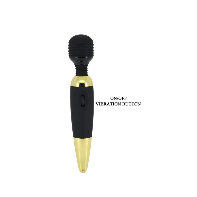 PRETTYLOVE - PRETTY LOVE MASSAGER POWER WAND BLACK AND GOLD