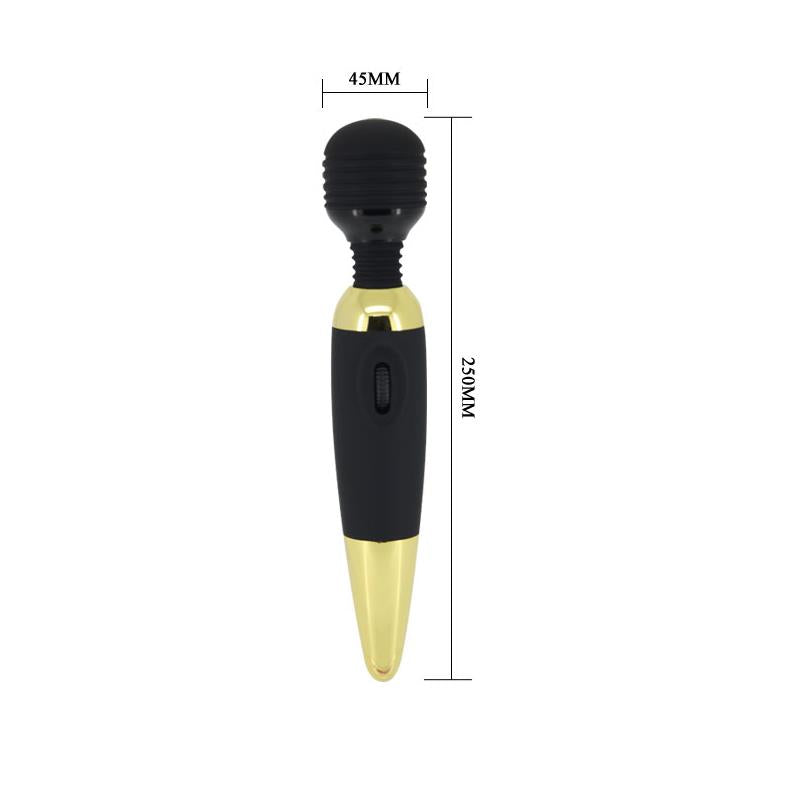 PRETTYLOVE - PRETTY LOVE MASSAGER POWER WAND BLACK AND GOLD