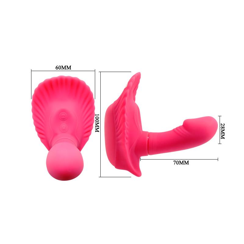 PRETTYLOVE - PRETTY LOVE REMOTE CONTROL VIBE FANCY CLAMSHELL PINK
