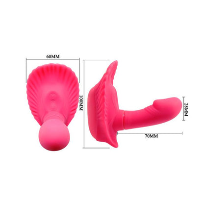 PRETTYLOVE - PRETTY LOVE REMOTE CONTROL VIBE FANCY CLAMSHELL PINK