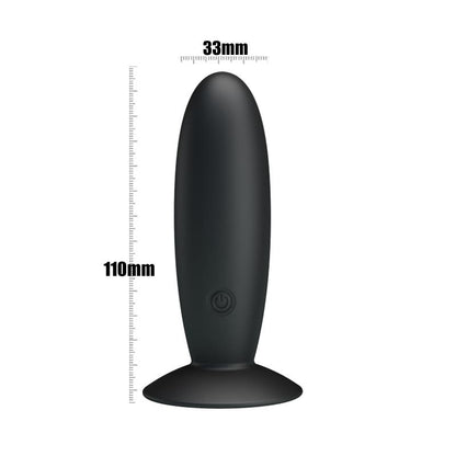 PRETTYLOVE - PRETTY LOVE VIBRATING BUTT PLUG ANAL BLACK