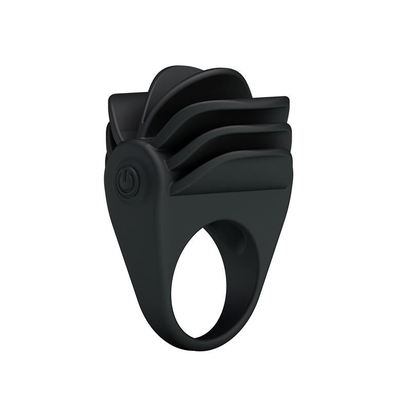 PRETTYLOVE - PRETTY LOVE VIBRATING COCK RING CHESTER BLACK