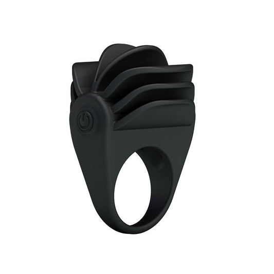 PRETTYLOVE - PRETTY LOVE VIBRATING COCK RING CHESTER BLACK