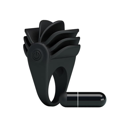 PRETTYLOVE - PRETTY LOVE VIBRATING COCK RING CHESTER BLACK
