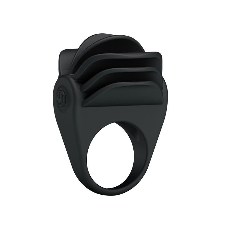 PRETTYLOVE - PRETTY LOVE VIBRATING COCK RING CHESTER BLACK