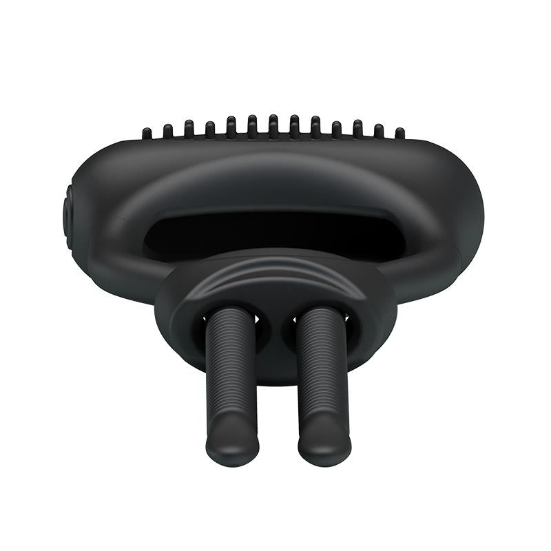 PRETTYLOVE - PRETTY LOVE VIBRATING COCK RING CURITIS BLACK