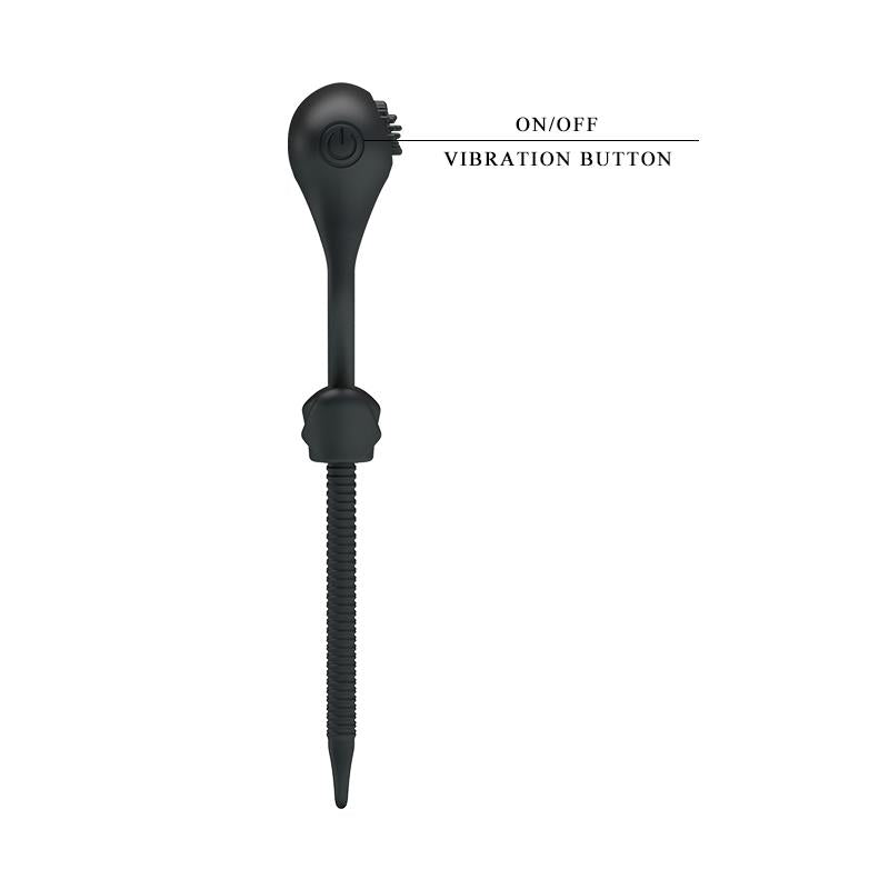 PRETTYLOVE - PRETTY LOVE VIBRATING COCK RING CURITIS BLACK