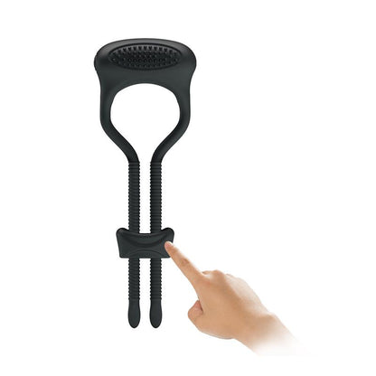 PRETTYLOVE - PRETTY LOVE VIBRATING COCK RING CURITIS BLACK