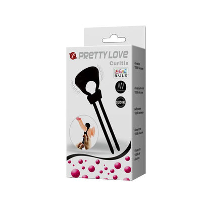 PRETTYLOVE - PRETTY LOVE VIBRATING COCK RING CURITIS BLACK