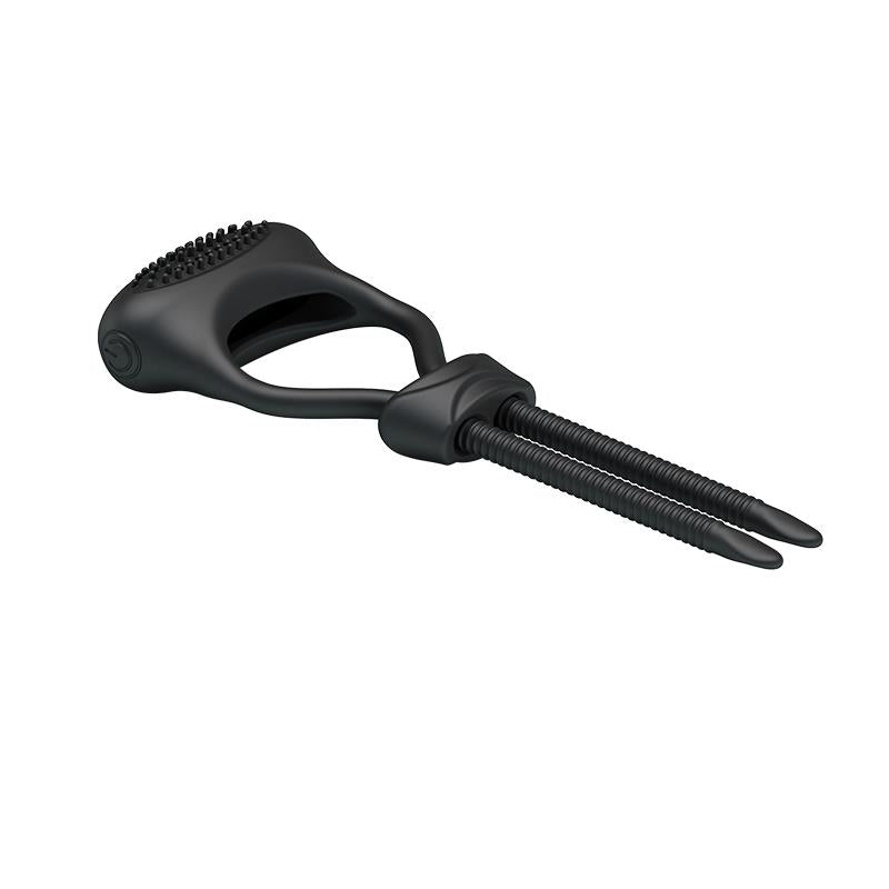 PRETTYLOVE - PRETTY LOVE VIBRATING COCK RING CURITIS BLACK