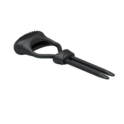 PRETTYLOVE - PRETTY LOVE VIBRATING COCK RING CURITIS BLACK