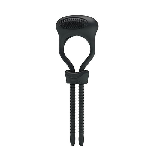 PRETTYLOVE - PRETTY LOVE VIBRATING COCK RING CURITIS BLACK