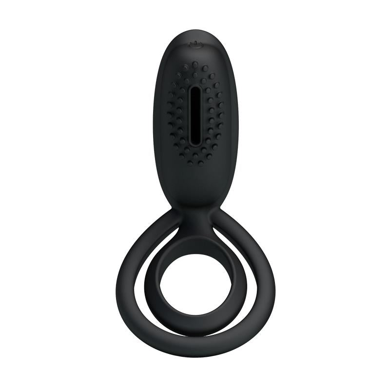 PRETTYLOVE - PRETTY LOVE VIBRATING COCK RING ESTHER BLACK