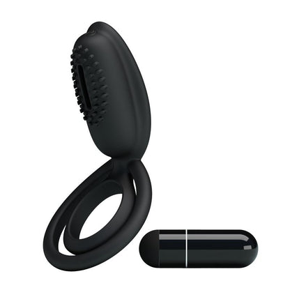 PRETTYLOVE - PRETTY LOVE VIBRATING COCK RING ESTHER BLACK