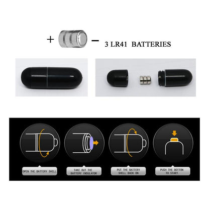 PRETTYLOVE - PRETTY LOVE VIBRATING COCK RING LOCKER BLACK