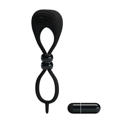 PRETTYLOVE - PRETTY LOVE VIBRATING COCK RING LOCKER BLACK
